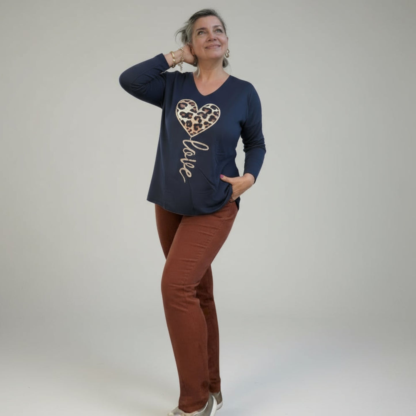 Ultra Soft Wild Love Fleece V-Neck