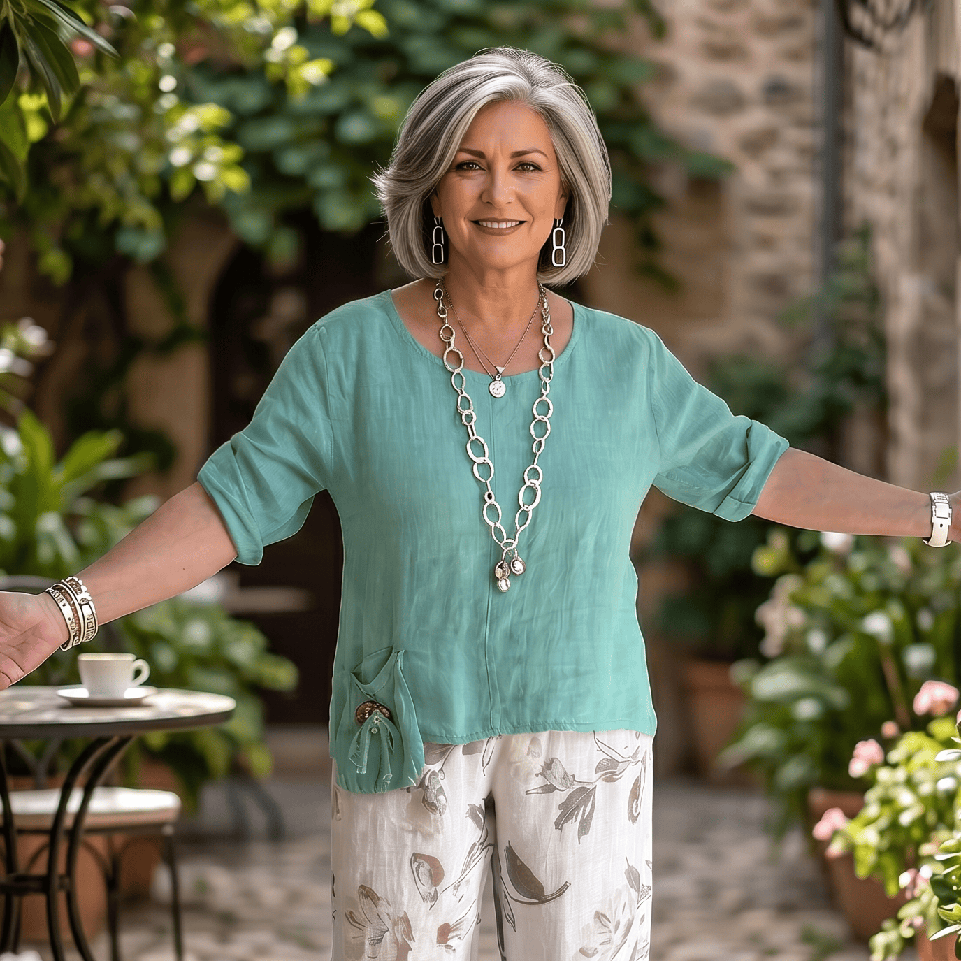 The Gioia Linen Top The Gioia Linen Top
