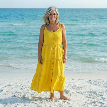 Viviana Yellow Maxi Dress