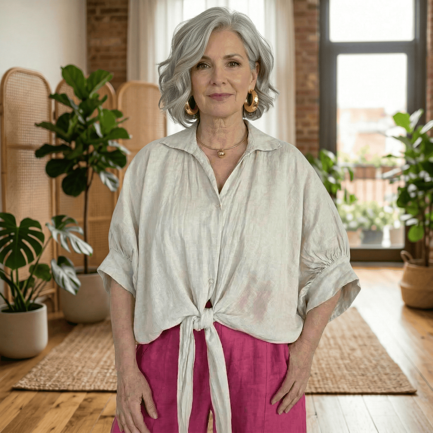 Soft Knot Linen Shirt Soft Knot Linen Shirt