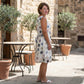 Eva silk dress Eva Silk Dress - Sleeveless with Graphic Print