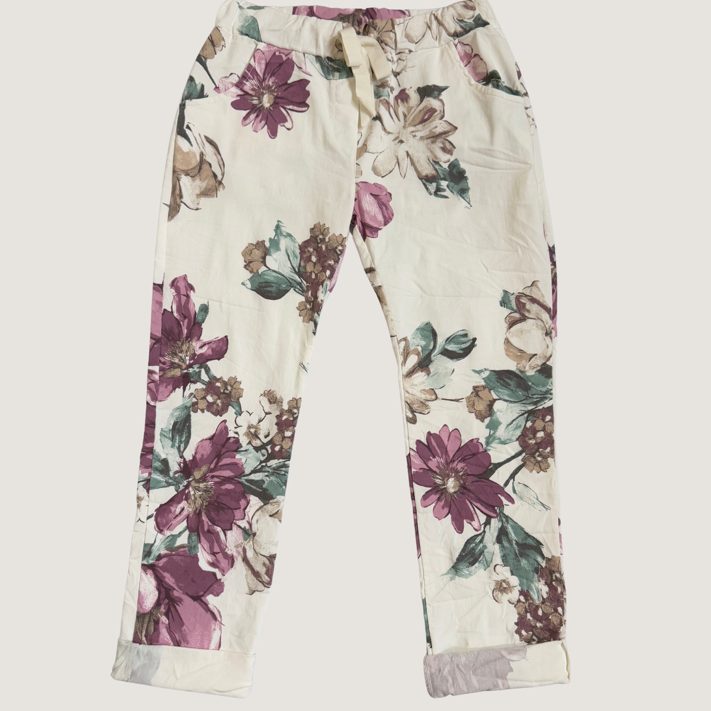 Wild Orchid & Cream Haze Italian Magic Pants