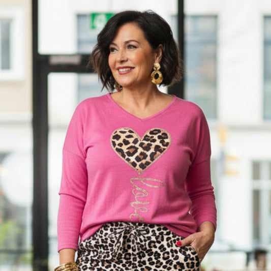 Ultra Soft Wild Love Fleece V-Neck