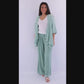 Coral linen pants