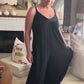 Spaghetti Strap Wide Leg Jumpsuit