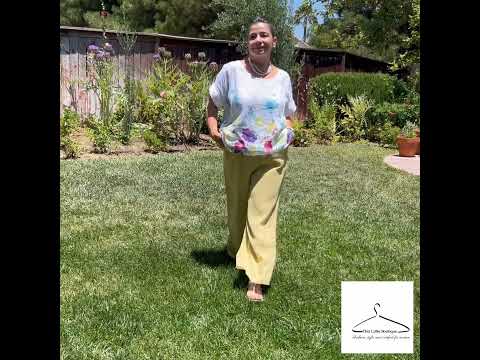 linen outfit - made in italy - one size fts us 4 to 12 - this little boutique