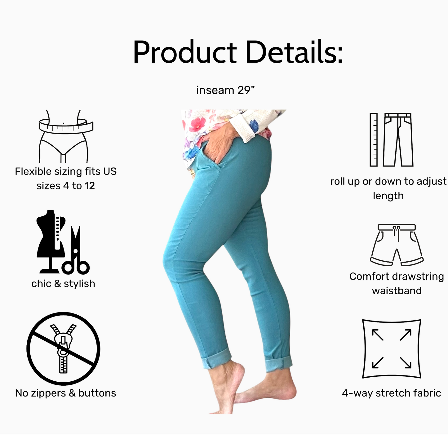Solid Color Italian Magic Pants