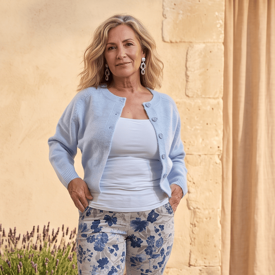 Round Neck Button Cardigan