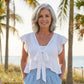 Flutter Linen Tie Top