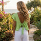 Flutter Linen Tie Top
