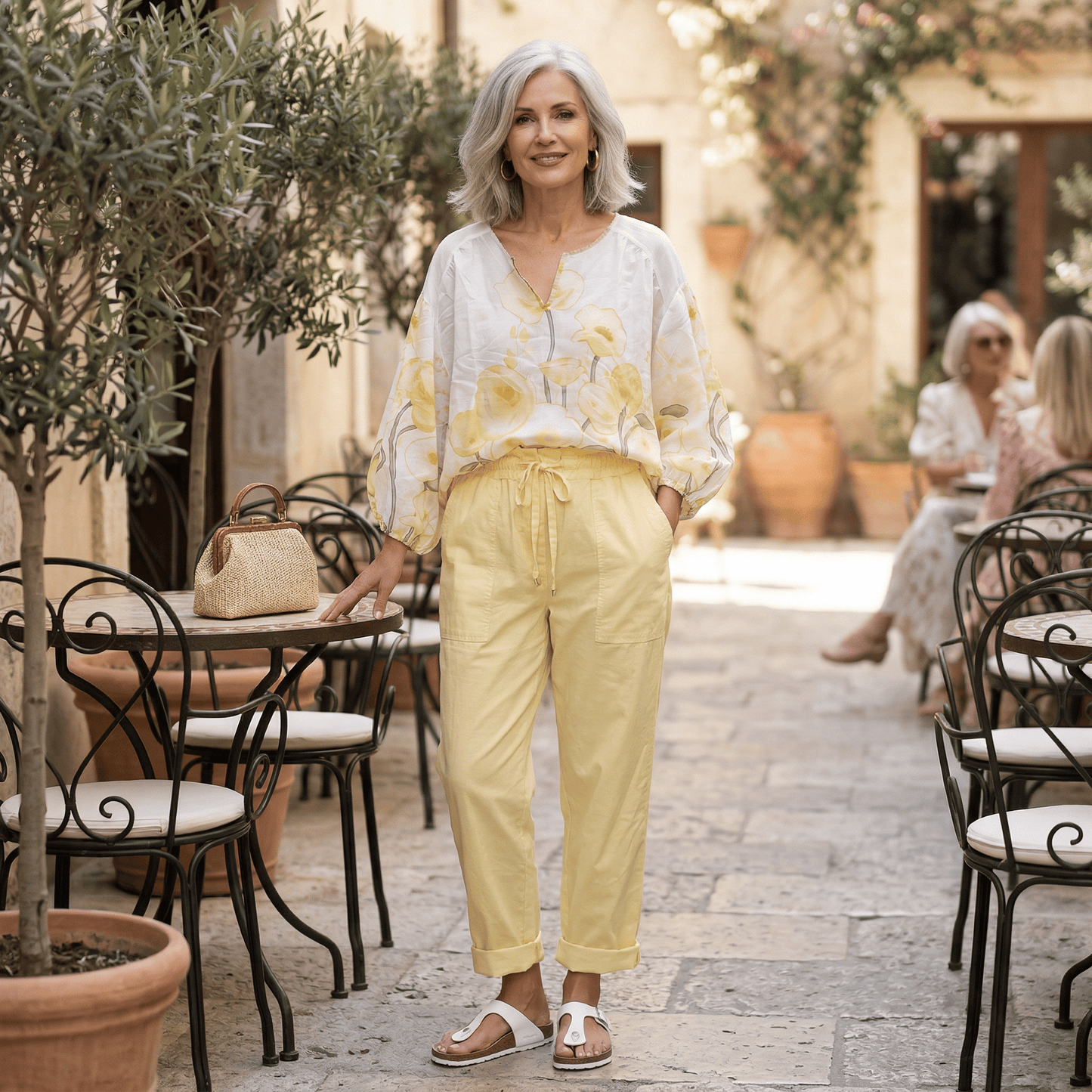 Golden Bloom Sheer Top Golden Bloom Sheer Top