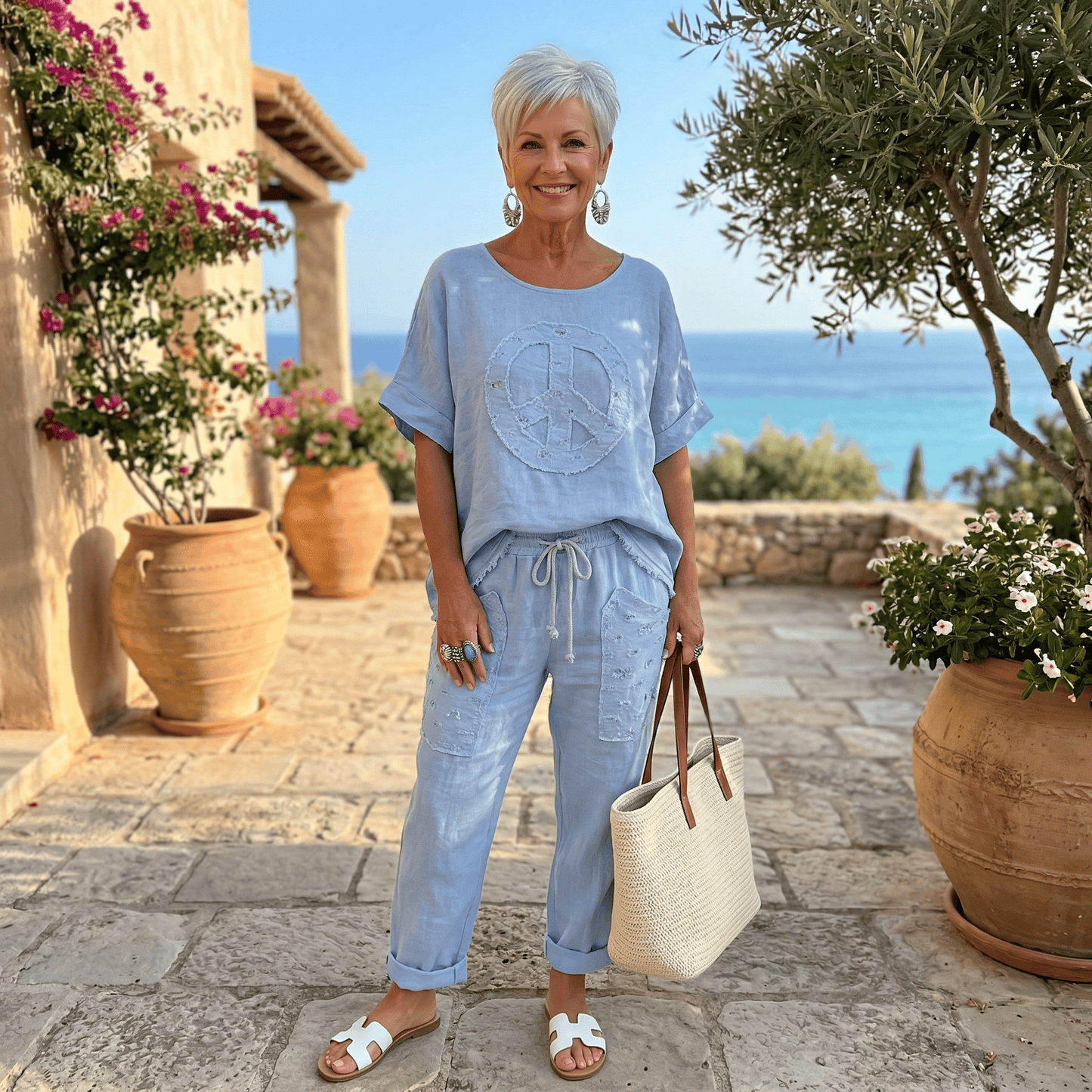 Peace Linen top Peace Linen top
