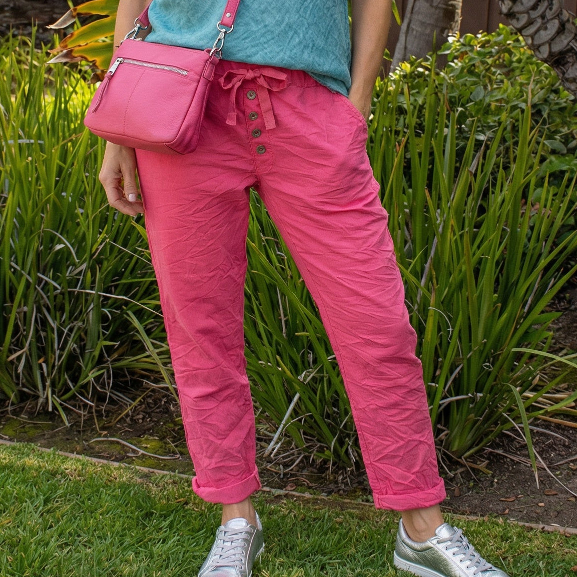 Buttoned Up Italian Magic Pants