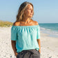 Off The Shoulder Breezy Top White Off-the-Shoulder Carla Top