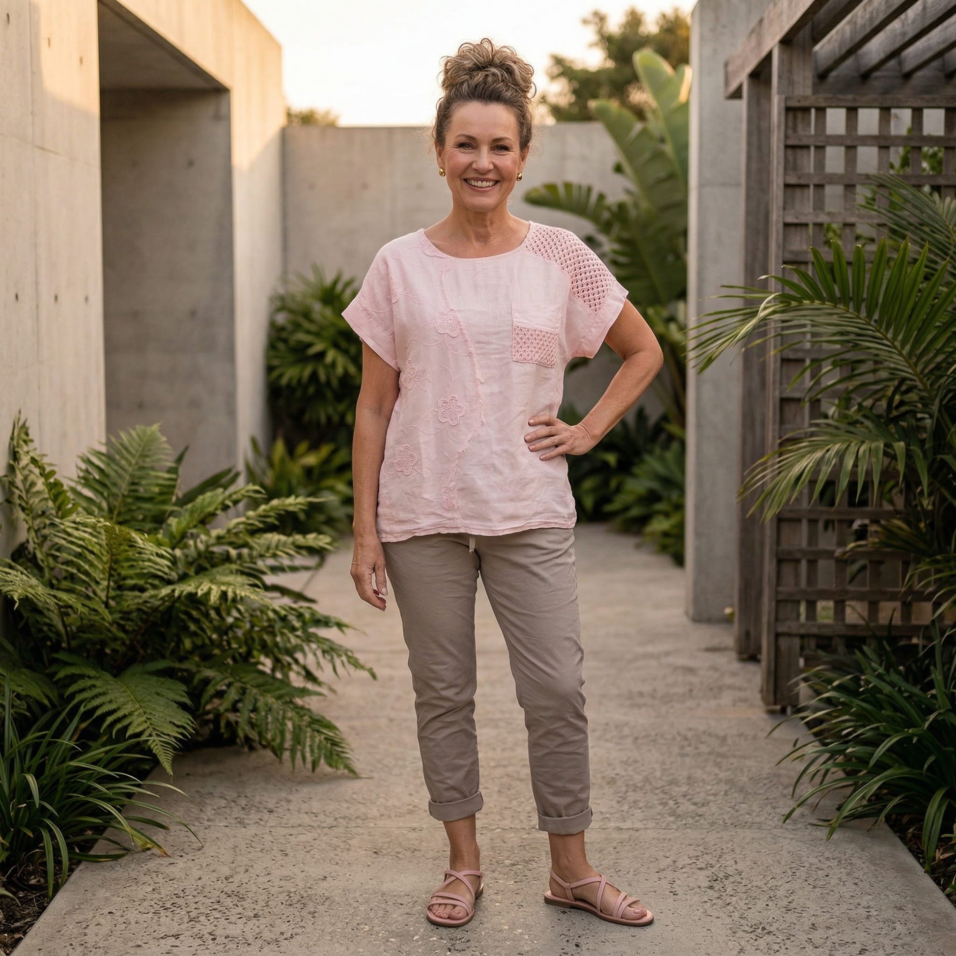Textura Linen Top Textura Linen Top
