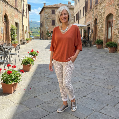 Animal print Italian Magic Pants