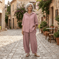 The Venezia Linen Barrel Pant The Venezia Linen Barrel Pant