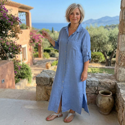 Breezy Linen Shirt Dress Breezy Linen Shirt Dress