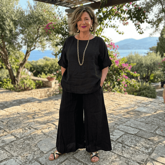 Amalfi Wide Leg Linen Pants Amalfi Wide Leg Linen Pants