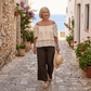 Flowy Off The Shoulder Linen Top Flowy Off The Shoulder Linen Top