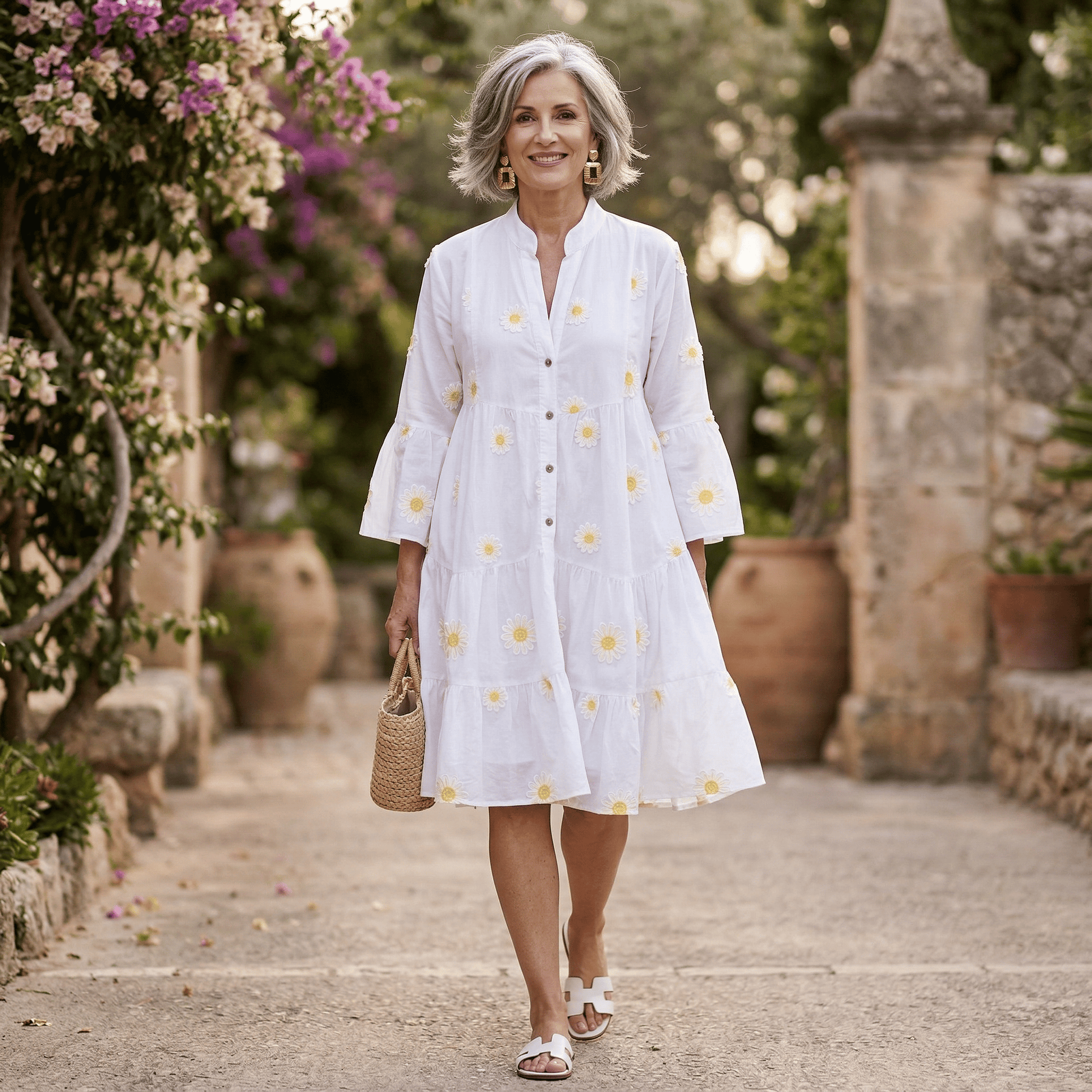 Wild Daisy Tier Cotton Dress Wild Daisy Tier Cotton Dress