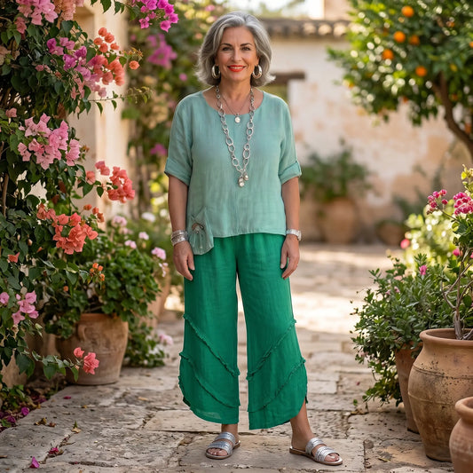 The Gioia Linen Top The Gioia Linen Top