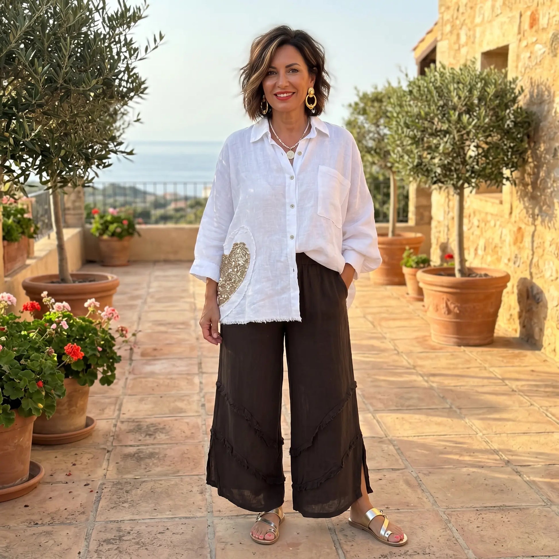 The Ravello Linen Capri The Ravello Linen Capri
