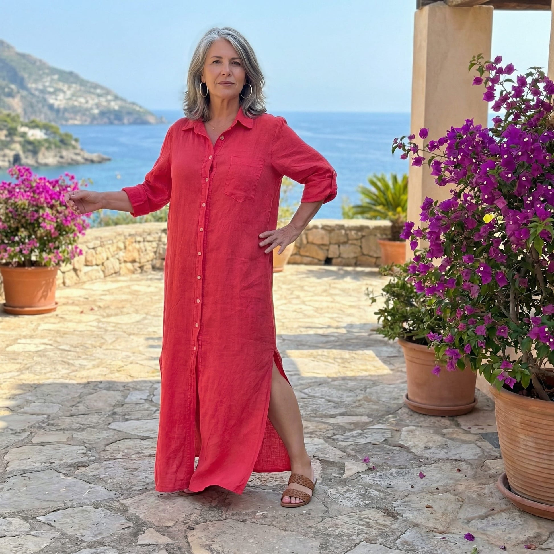 Breezy Linen Shirt Dress Breezy Linen Shirt Dress