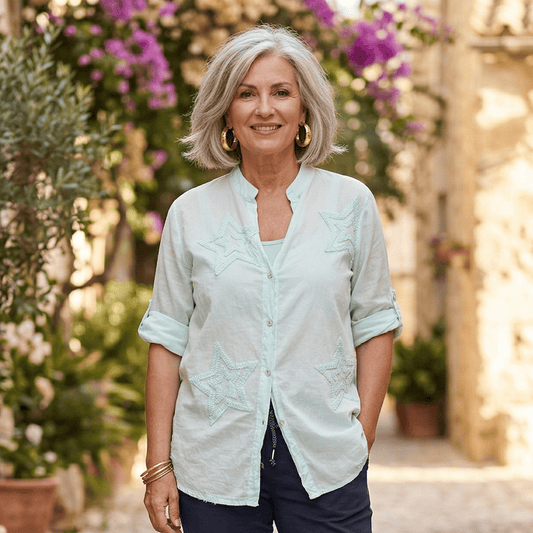 Aqua Star Shirt Aqua Stella Shirt | Aqua Cotton Shirt Online USA