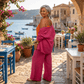 The Dolce Smocked High Rise Linen Pants The Dolce Smocked High Rise Linen Pants