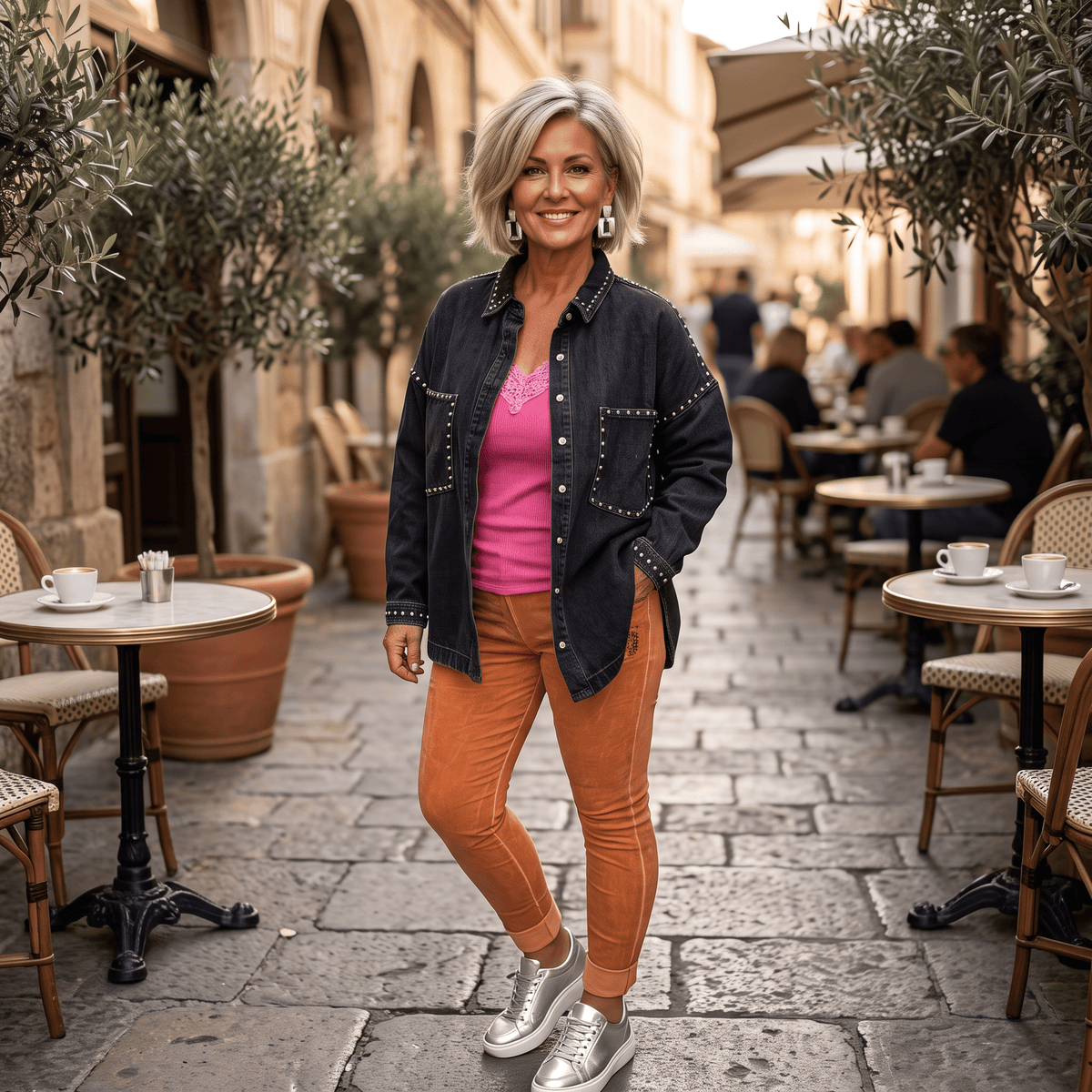 Mineral Washed Italian Magic Pants Olive Green Mineral Washed Italian Magic Pants
