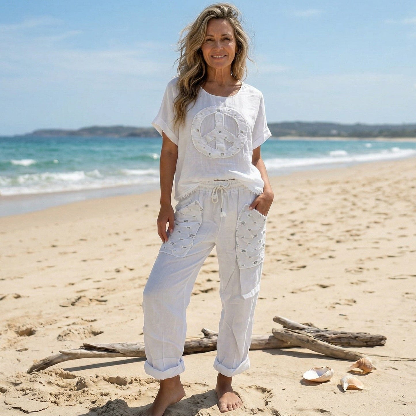 Peace Linen top Peace Linen top