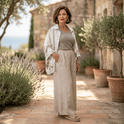 Amalfi Wide Leg Linen Pants Amalfi Wide Leg Linen Pants