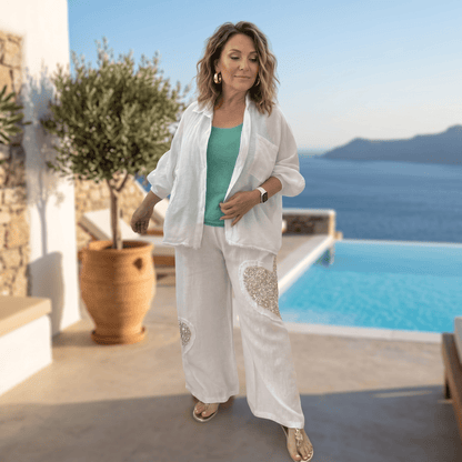 Amore Linen Button-Down Shirt Amore Linen Button-Down Shirt