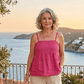 The Capri Linen Babydoll Top Women's Italian Linen Babydoll Top Lightweight Summer One Size
