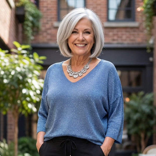 Elegant Whisper Light Knit Top