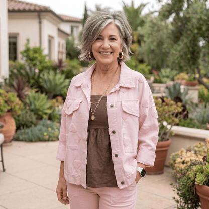 Amour Pink Denim Jacket Amour Pink Denim Jacket