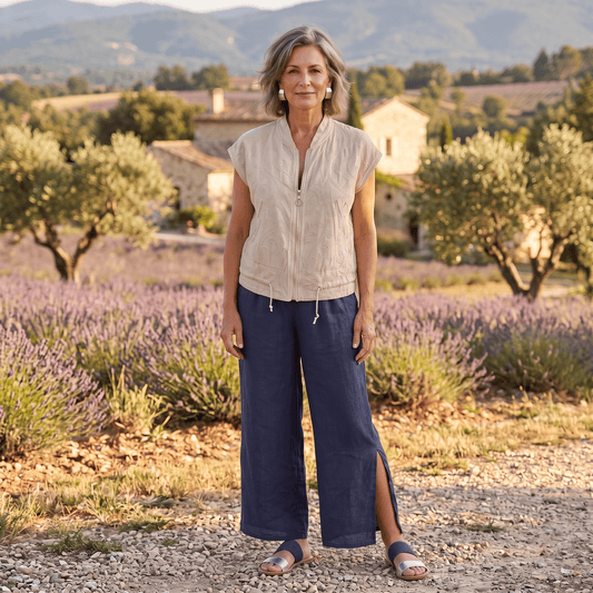 Flo Linen Capri Pants - Our Best-Selling Summer Essential Women's Linen Capri Pants Best Selling Summer Trousers One Size