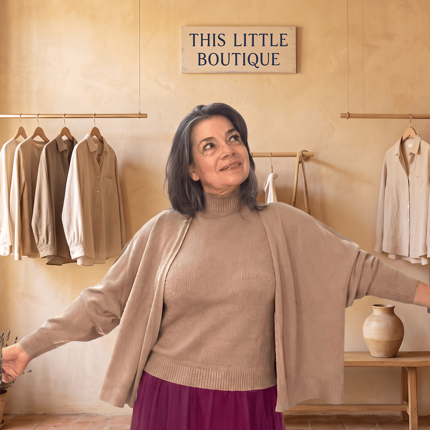 Maxine Taupe Cardigan Maxine Taupe Cardigan: Seamless Design & Ultra-Soft Knit