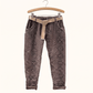 Dark Taupe Snake Print Italian Magic Pants Dark Taupe Snake Print Italian Magic Pants