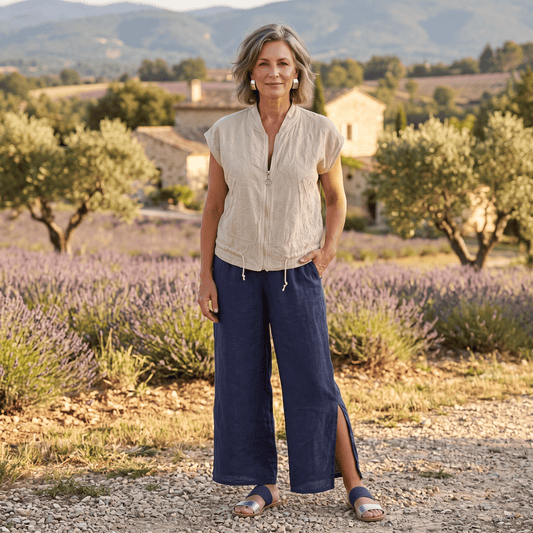 Flo Linen Capri Pants - Our Best-Selling Summer Essential Women's Linen Capri Pants Best Selling Summer Trousers One Size