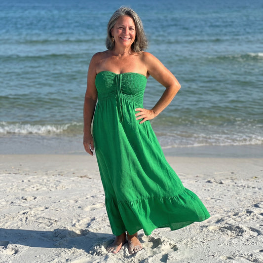 Angela Maxi Linen Dress