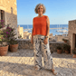 The Bellini Linen Print Pants The Bellini Linen Print Pants