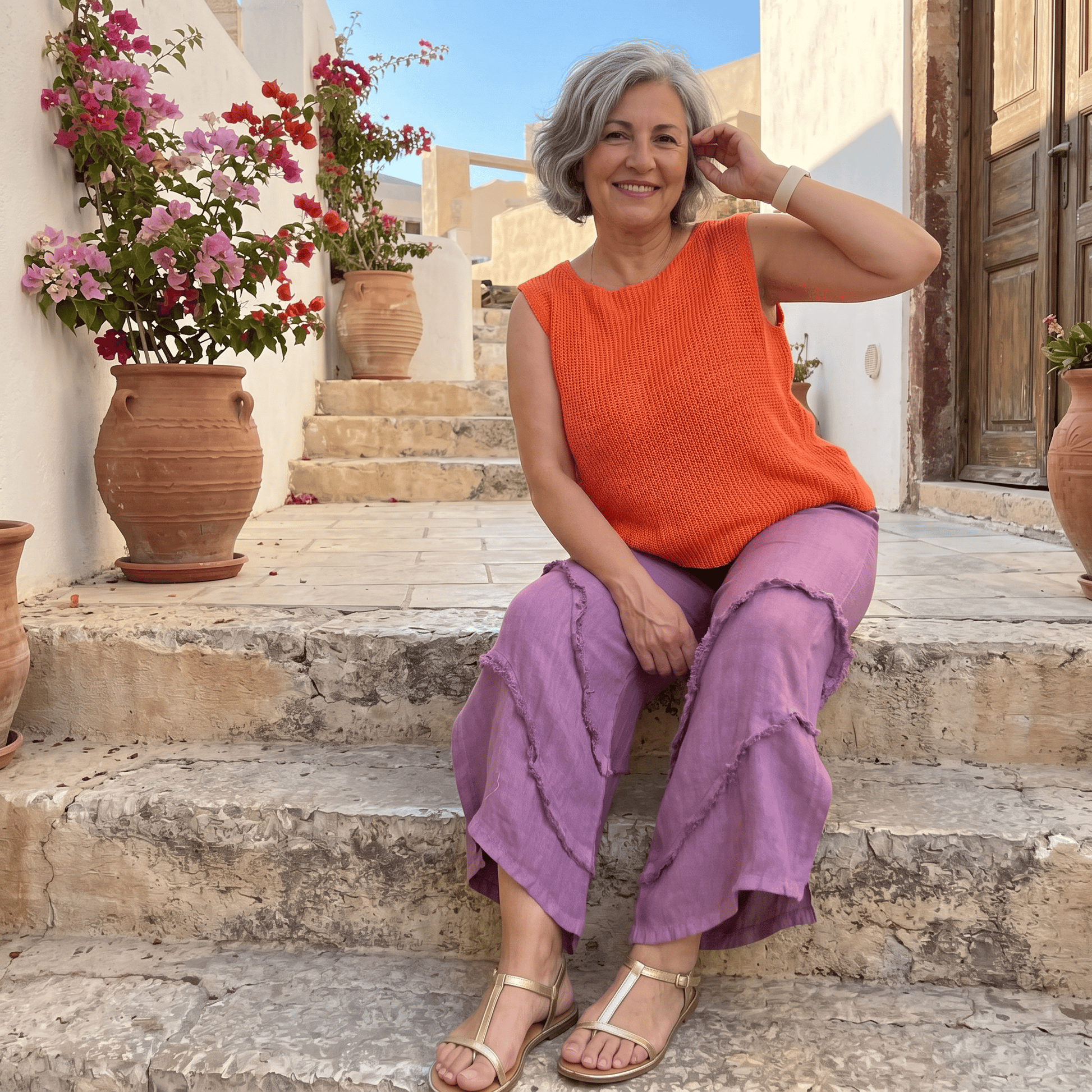The Ravello Linen Capri The Ravello Linen Capri