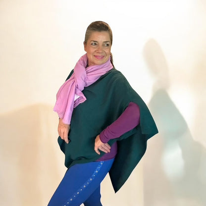 Sheer linen (gauze) scarf