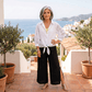 The Eleganza Linen Top  Women's Italian Linen Top Elegant Lightweight Summer One Size