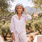 The Eleganza Linen Top  Women's Italian Linen Top Elegant Lightweight Summer One Size